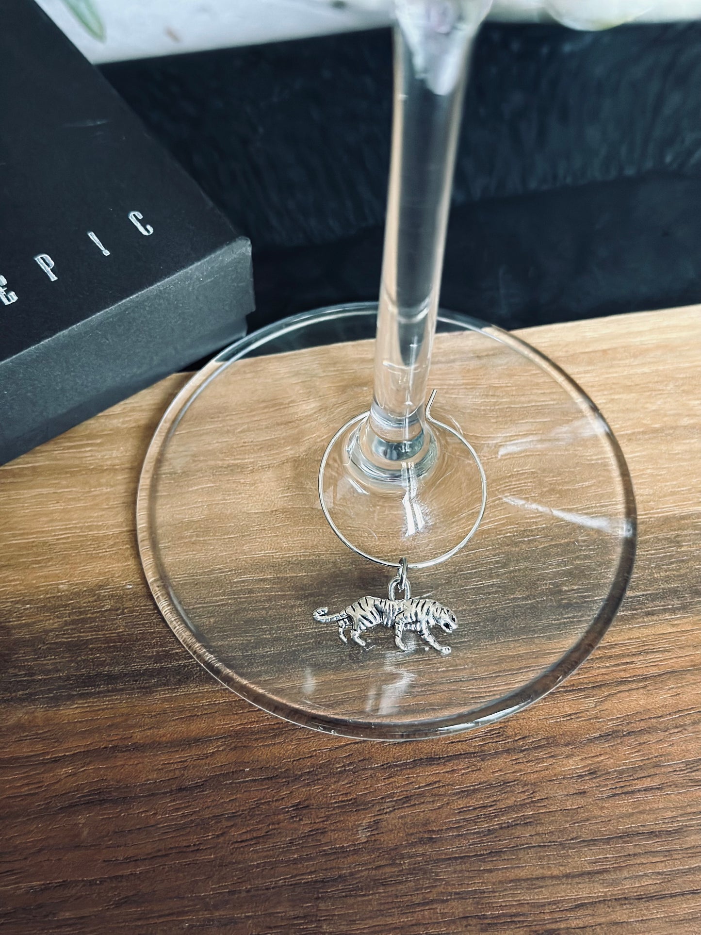 Tiger wine charm - Bengal tiger wine charm