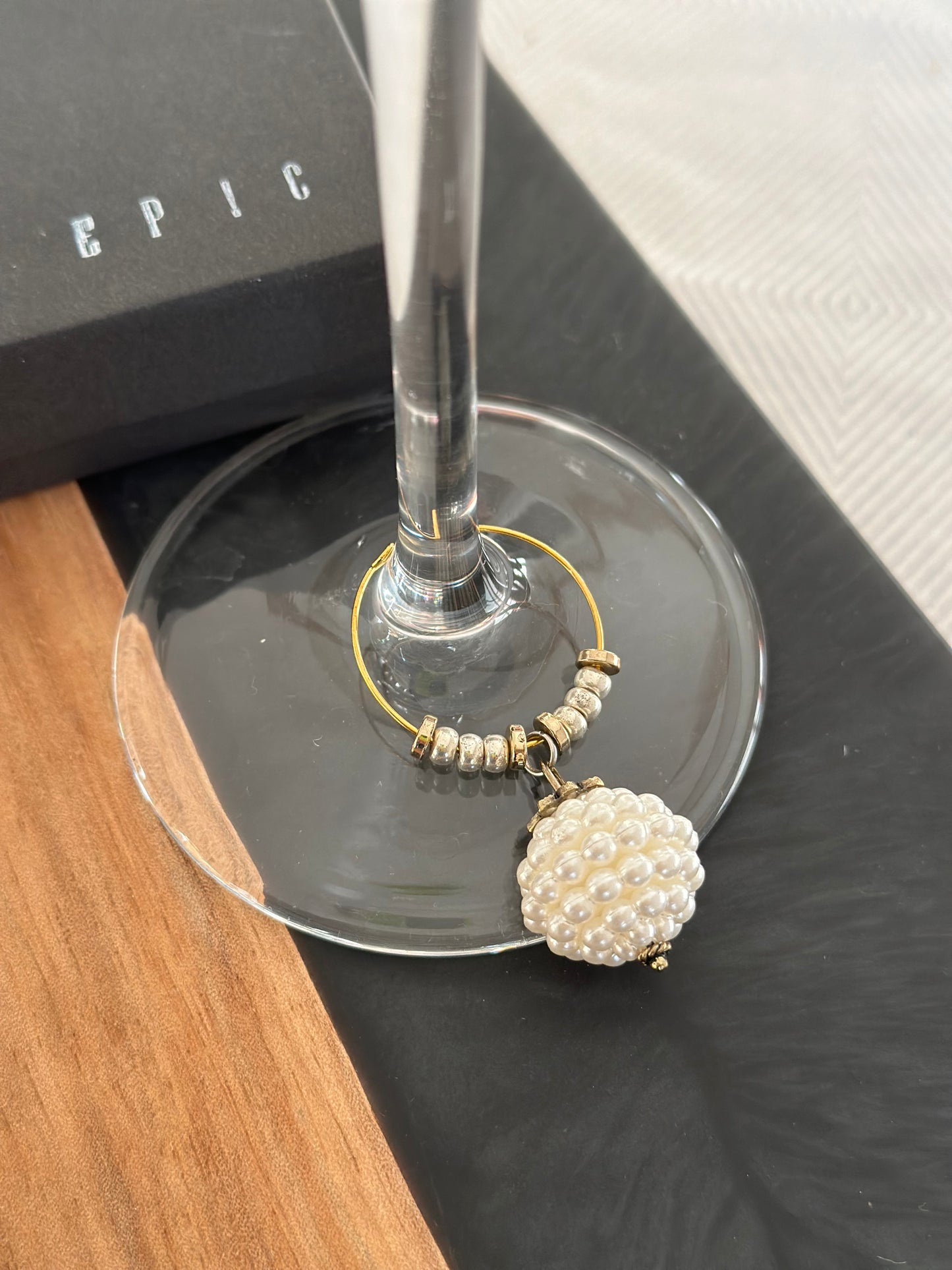 Luxury Holiday wine charms - Luxury Christmas wine charms