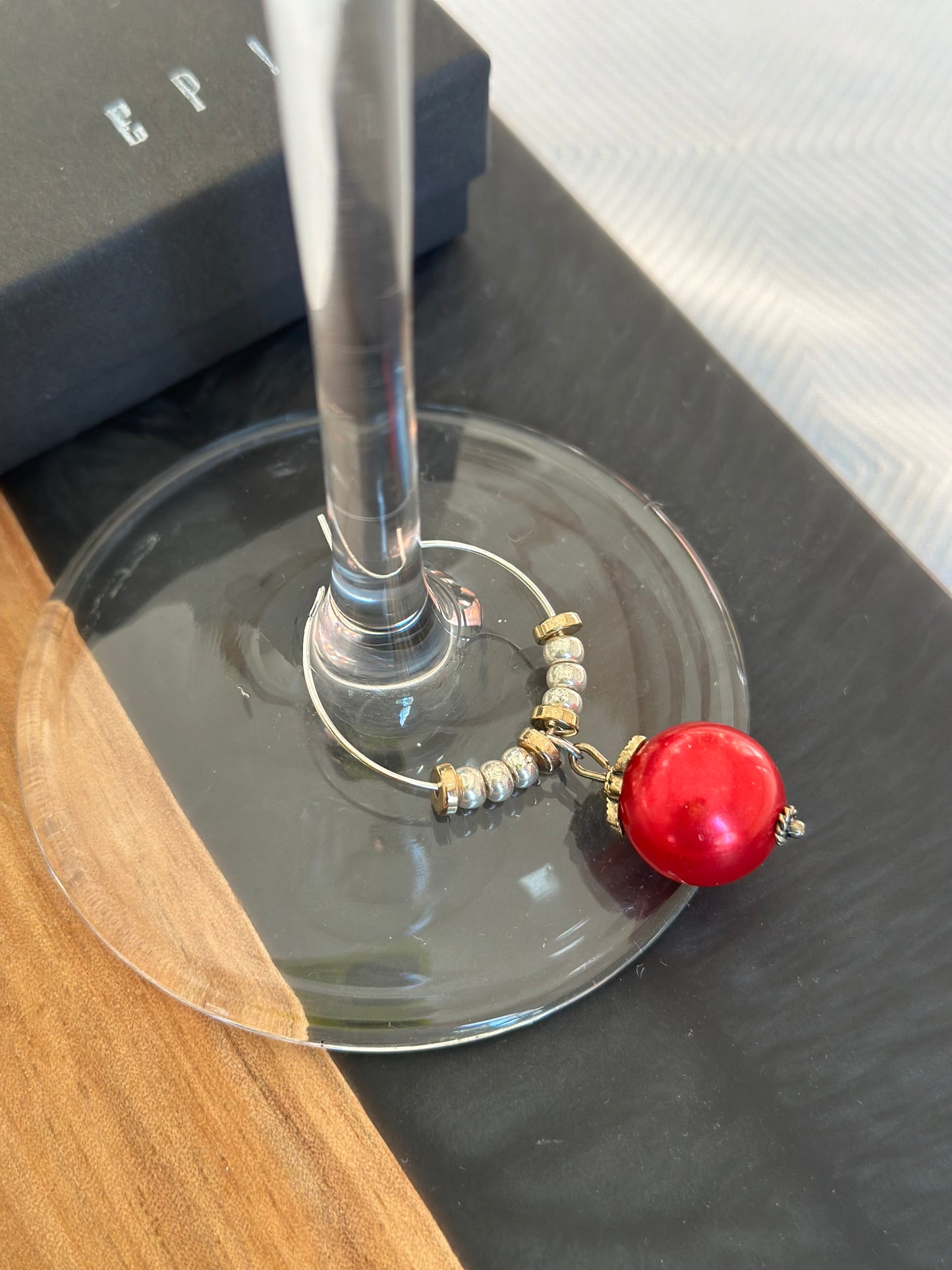 Luxury Holiday wine charms - Luxury Christmas wine charms