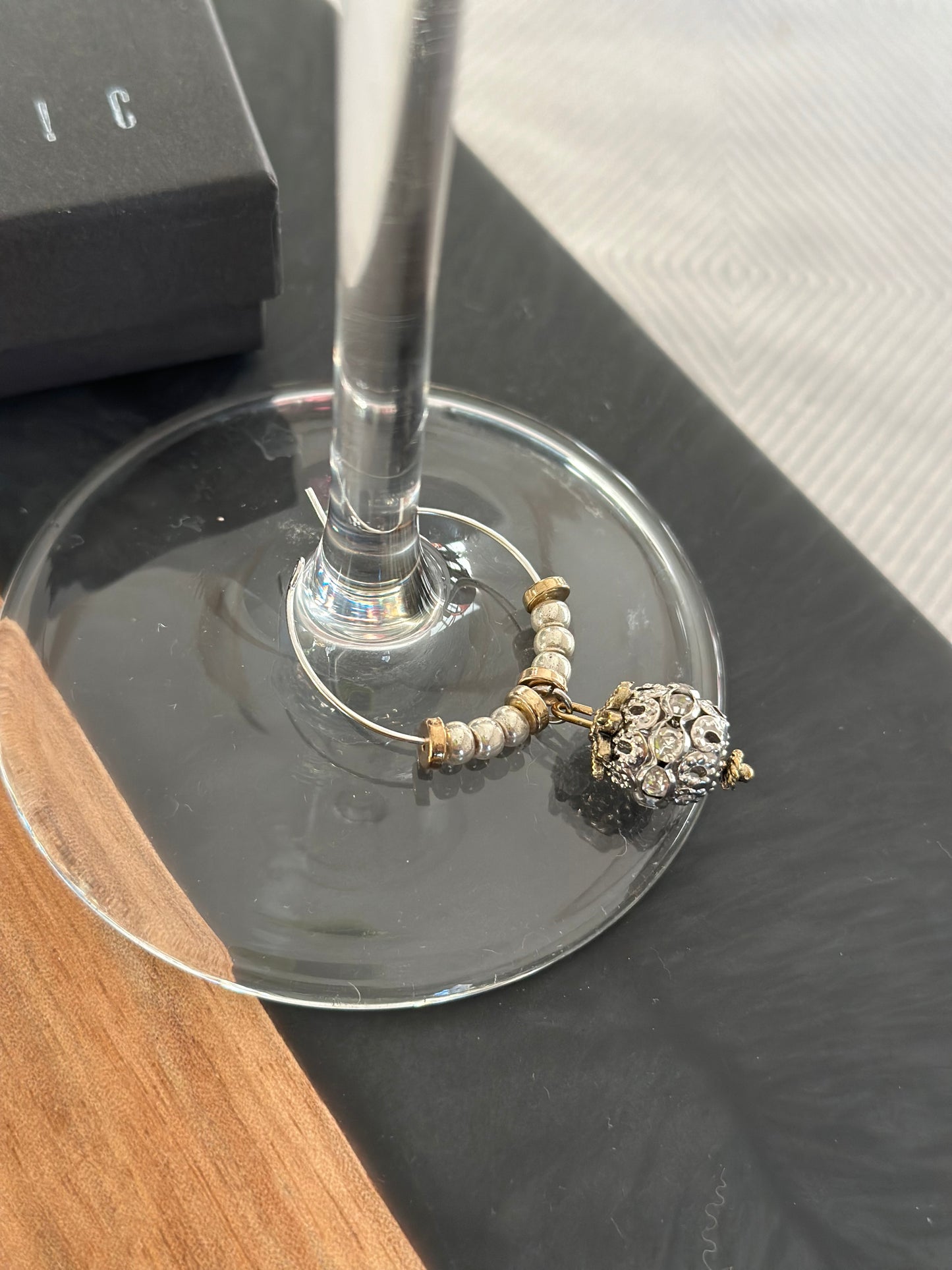 Luxury Holiday wine charms - Luxury Christmas wine charms
