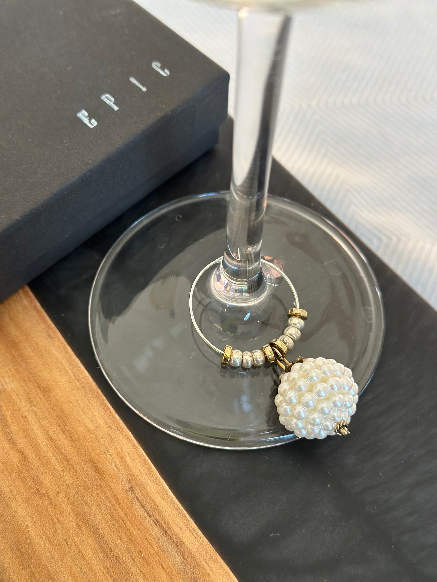 Luxury Holiday wine charms - Luxury Christmas wine charms