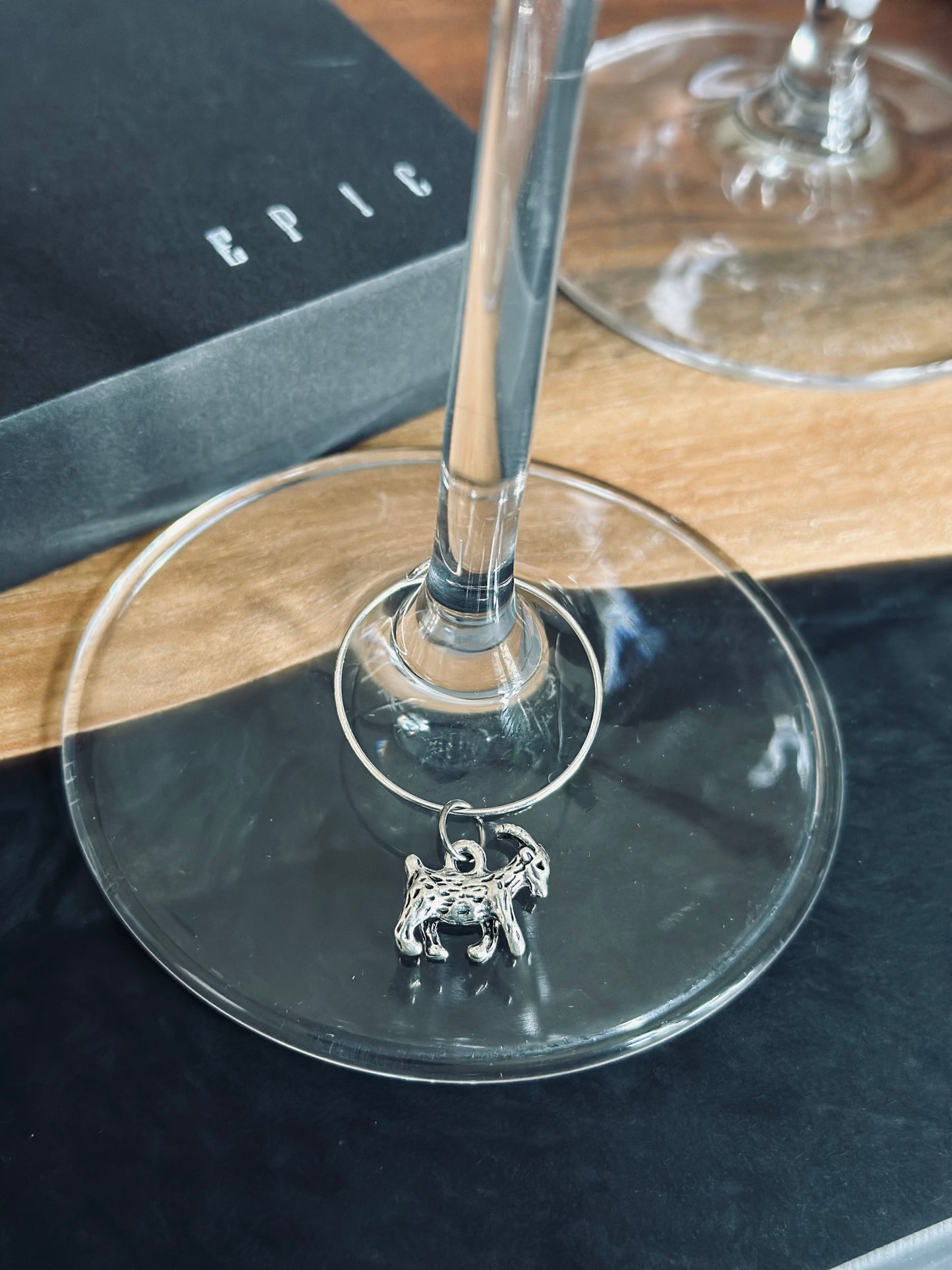 Goat wine charm