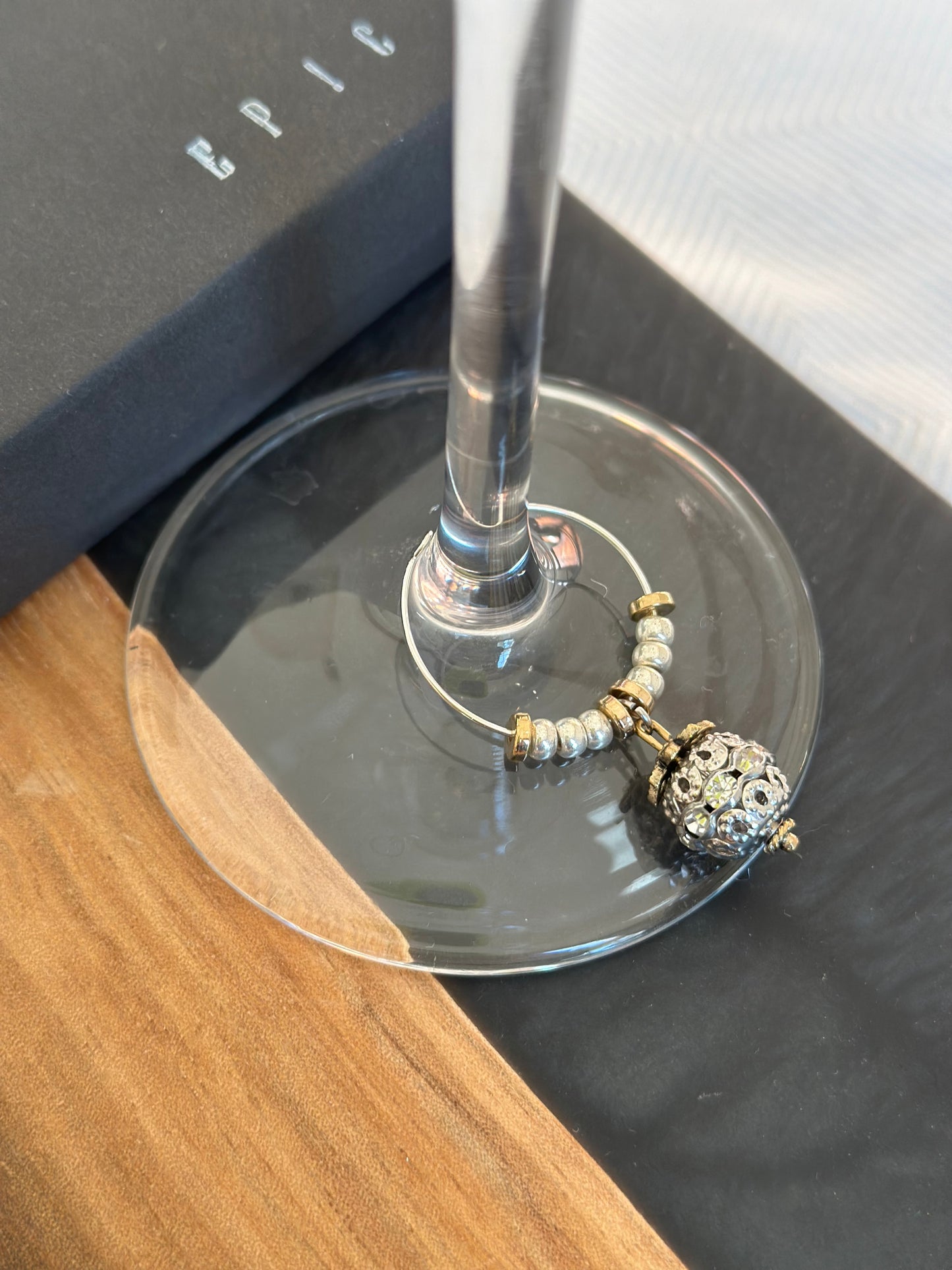 Luxury Holiday wine charms - Luxury Christmas wine charms