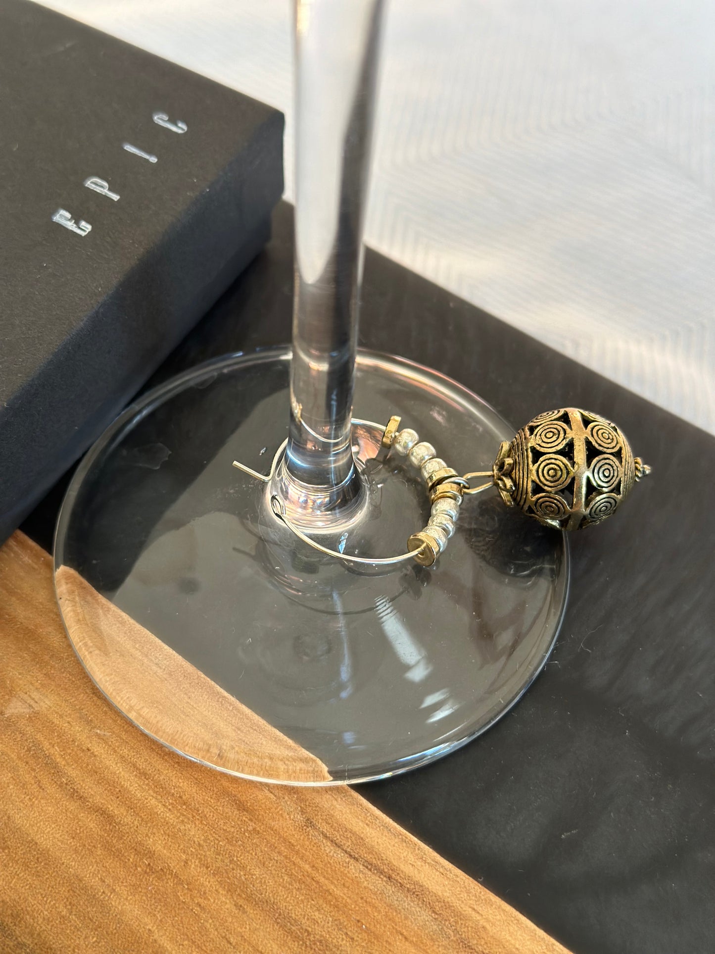 Luxury Holiday wine charms - Luxury Christmas wine charms
