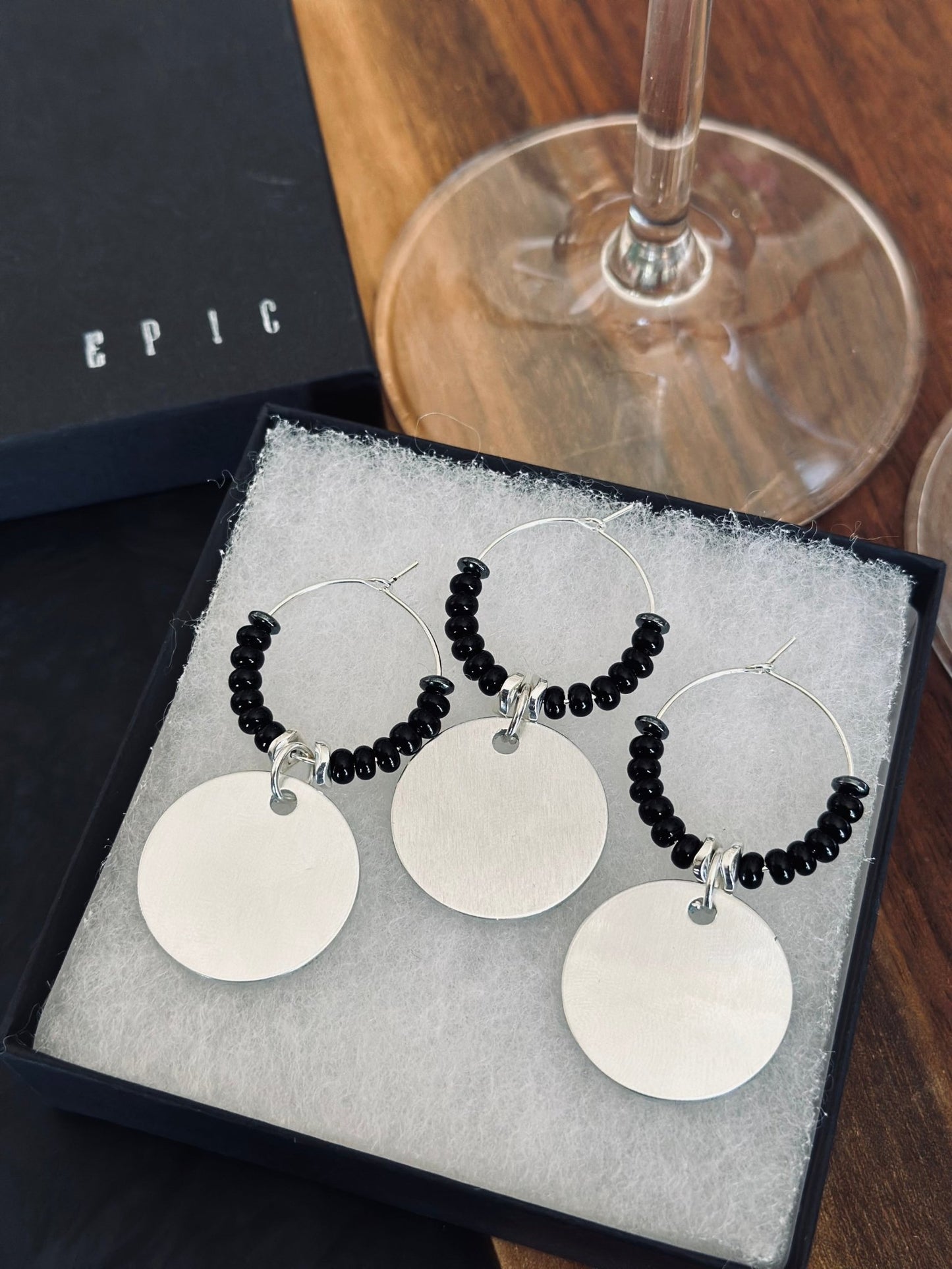 Cheerleading wine charms - Personalized Style with beads - EpicWineCharms