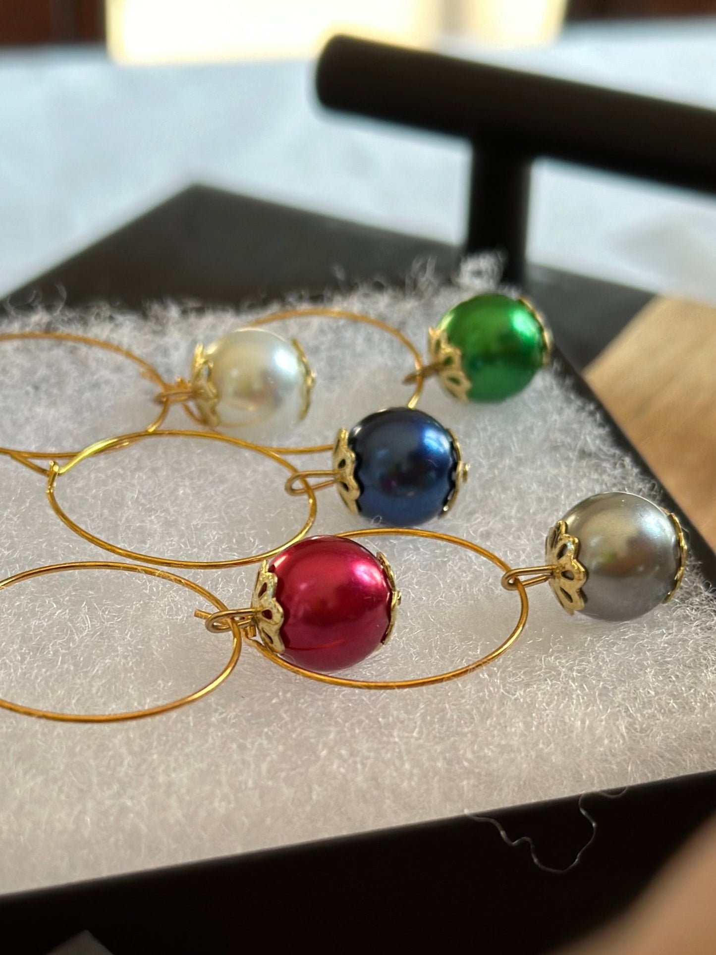 Simple Christmas Holiday wine charms - EpicWineCharms