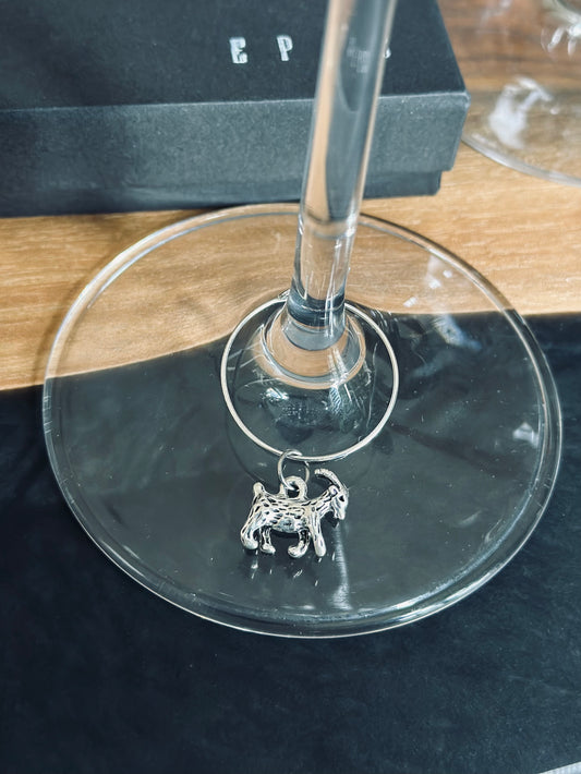 Goat wine charm