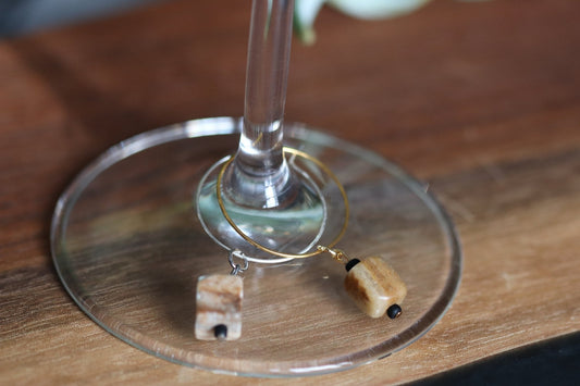 "Bedrock" wine charm - Amazonite - EpicWineCharms