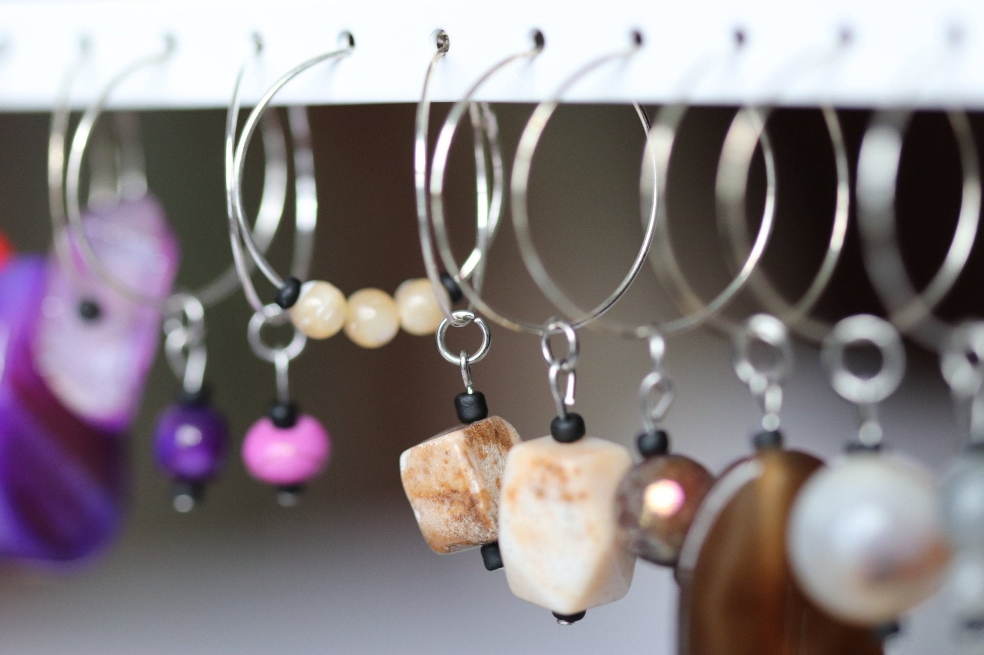 "Root Beer Float" wine charm - Amazonite - EpicWineCharms