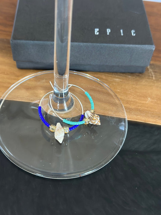 Seashell wine charms - EpicWineCharms